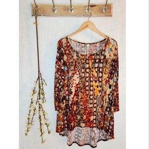 82 Days Long Sleeve Tunic Top - Size XL